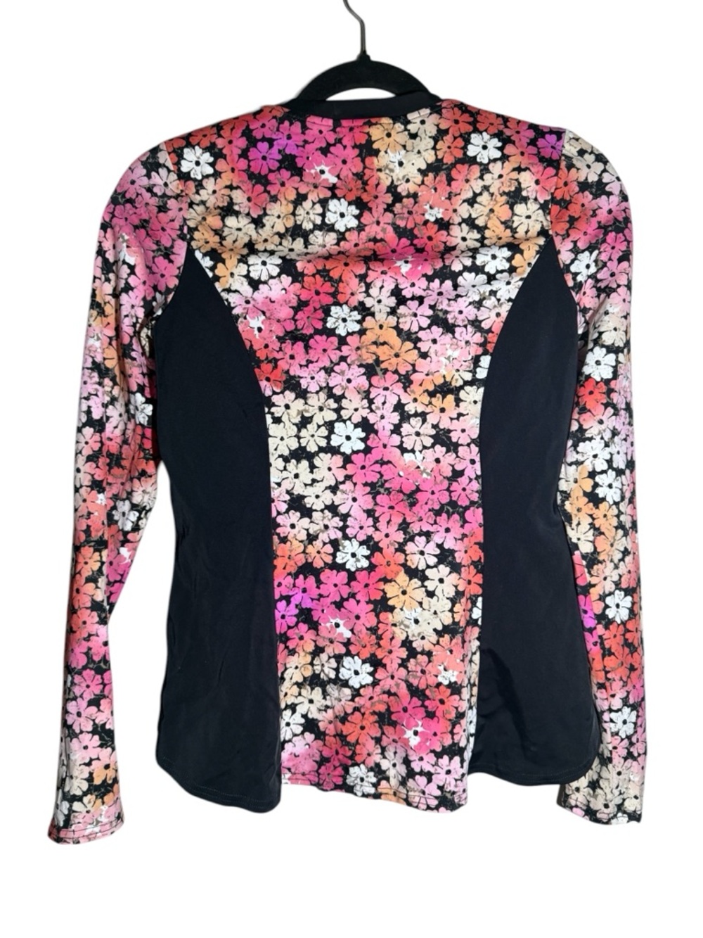Fit4U Floral Zip Rash Guard Size 8 Fits Size 4 Built-In Bra Pink Multi-Color - Picture 4 of 8